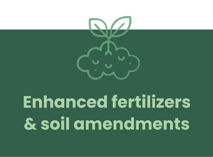 Enhanced fertilizers & soil amendments